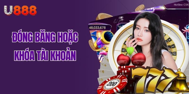 Điều khoản điều kiện U888 về chuyên mục đóng băng acc game vĩnh viễn